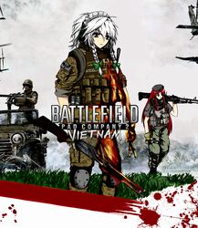  1boy 2girls bad_id bad_pixiv_id battlefield:_bad_company_2 battlefield_(series) battlefield_3 braid browning_m1919 camouflage camouflage_pants car gun hat hong_meiling izayoi_sakuya jeep knife load_bearing_vest long_hair m60 machine_gun military motor_vehicle multiple_girls pants parody pump_action red_hair remington_870 remington_arms short_hair shotgun smoke_grenade touhou twin_braids vittorio_veneto_(fayuuka) weapon white_hair 