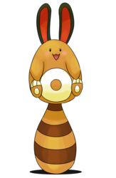  2016 absurd_res alpha_channel blush carniscorner colored ears_up female feral generation_2_pokemon hi_res nintendo open_mouth open_smile pawpads paws pokemon pokemon_(species) raised_paw sentret shaded shiny_pokemon smile socks_the_sentret solo spreading standing standing_on_tail toe_grab white_pawpads white_toes 