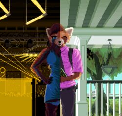  absurd_res ailurid anthro bible clothed clothing crossdressing despicable_me digital_media_(artwork) double_life dress hi_res hrelterskrelter illumination_entertainment male mammal necktie panties panties_down partially_clothed pixel_(artwork) red_panda solo underwear underwear_down 