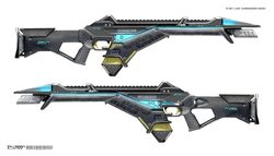  absurdres apex_legends assault_rifle asterozoa gun highres multiple_views no_humans r-301_carbine redesign rifle science_fiction weapon weapon_focus weapon_name white_background 