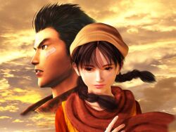  1boy female hazuki_ryou ryo_hazuki shenhua shenhua_(shenmue) shenmue 