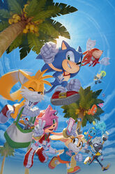  absurd_res alien amy_rose anthro blue_wisp_(sonic) boots canid canine canis cellphone chao_(sonic) cheese_the_chao clothing cloud cream_the_rabbit cyan_wisp_(sonic) day echidna electronics eulipotyphlan evan_stanley female flying footwear fox gloves group handwear hedgehog hi_res holding_cellphone holding_object holding_phone idw_publishing knuckles_the_echidna lagomorph lemur male mammal monotreme one_eye_closed open_mouth open_smile orange_wisp_(sonic) palm_tree phone pink_wisp_(sonic) plant primate sega smile sonic_the_hedgehog sonic_the_hedgehog_(comics) sonic_the_hedgehog_(idw) sonic_the_hedgehog_(series) strepsirrhine sun tails tangle_the_lemur tree whisper_the_wolf wink wisp_(sonic) wolf 