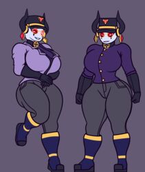  big_ass big_breasts big_thighs countryhumans countryhumans_girl countryhumans_oc ech0chamber echo_chamber(ech0chamber) formal_clothes formal_wear safe sfw thick_ass thick_thighs 