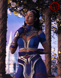  3d beautiful_background female_only kitana marymyoko mortal_kombat mortal_kombat_1_(2023) netherrealm_studios non-nude sfw solo 