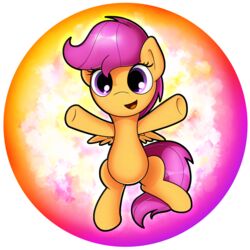  1:1 absurd_res alpha_channel equid equine feathered_wings feathers female feral flamevulture17 friendship_is_magic hair hasbro hi_res hooves looking_at_viewer mammal my_little_pony mythological_creature mythological_equine mythology nude pegasus purple_eyes purple_hair scootaloo_(mlp) solo wings 