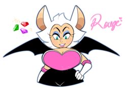  alternate_species animal_humanoid bat bat_humanoid bat_wings big_breasts breasts chaos_emerald clothed clothing female fully_clothed fur gem hair humanoid humanoidized lipstick makeup mammal mammal_humanoid membrane_(anatomy) membranous_wings presiplain_(artist) rouge_the_bat sega simple_background solo sonic_the_hedgehog_(series) white_background white_body white_fur white_hair wings 