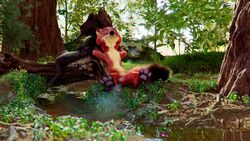  16:9 3d_(artwork) 4k absurd_res canid canine digital_media_(artwork) disney duke_weaselton duo forest fox hi_res male mammal mustelid musteline nick_wilde plant red_fox rodent scimunk tree true_fox true_musteline weasel widescreen zootopia 