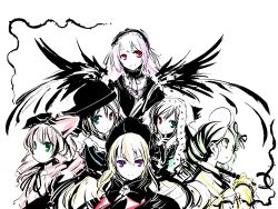  bicolored_eyes hina_ichigo kanaria polychromatic rozen_maiden shinku souseiseki suigintou suiseiseki white 