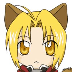 1:1 2d_animation :&lt; animal_humanoid animated big_eyes blinking blonde_hair brown_body brown_fur cat_humanoid closed_frown ear_flick ear_motion edward_elric felid felid_humanoid feline feline_humanoid front_view frown fullmetal_alchemist fur hair headshot_portrait humanoid low_res male mammal mammal_humanoid mouth_closed portrait short_hair short_playtime simple_background solo tan_body tan_skin thumbnail toony unknown_artist white_background yellow_eyes