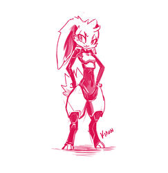  2019 absurd_res anthro biped clothed clothing derideal digital_drawing_(artwork) digital_media_(artwork) female hi_res kiaun lagomorph leporid mammal nova_(xen) rabbit signature smile solo standing uniform 