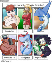  2020 alice_(eek!_the_cat) anatid anseriform anthro avian bear belt big_breasts bird black_hair blonde_hair blue_eyes breasts canid canine canis clothed clothing crossover digital_media_(artwork) disney domestic_dog duck ducktales eek!_the_cat el_agente_00-p2 english_text eye_patch eyewear feathers female feral generation_3_pokemon georgette_(disney) group hair hammer headgear hi_res horn latios legendary_pokemon magic magica_de_spell male mama_osa mammal meme nintendo oliver_and_company open_mouth pokemon pokemon_(species) polar_bear poodle purple_eyes red_eyes six_fanarts_challenge sundazed_kid text tiquitoc tools url ursine white_body white_feathers wild_west_c.o.w.-boys_of_moo_mesa 