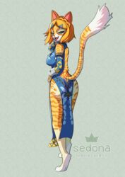  absurd_res alternate_species anthro ass backless_dress butt_pose cel_shading domestic_cat felid feline felis female frostbite_armor full-length_portrait hi_res louijanaa mammal nintendo portrait pose princess_zelda shaded side_slit_dress solo tabby_cat tears_of_the_kingdom the_legend_of_zelda whiskers 