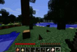  animated bovid caprine domestic_sheep enderman flower grass low_res mammal microsoft minecraft mojang not_furry plant scary sheep tree water wood xbox_game_studios 