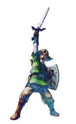  absurdres highres link male male_focus nintendo official_art skyward_sword sword the_legend_of_zelda the_legend_of_zelda:_skyward_sword weapon 