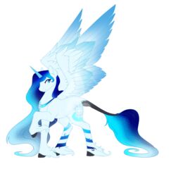  alicorn alpha_channel blue_eyes blue_hair equid equine feathered_wings feathering feathers female feral fur fuyusfox gradient_hair hair hasbro horn iridescent iridescent_feathers iridescent_hair iridescent_mane iridescent_tail iridescent_wings mammal my_little_pony mythological_creature mythological_equine mythology snowflake solo tail tail_tuft tuft white_body white_fur wings 