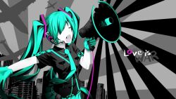  green_hair hatsune_miku jpeg_artifacts plane twintails vocaloid 