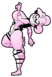  absurd_res anthro bear big_breasts breasts clothed clothing cuddle_team_leader epic_games female fortnite grin heart_eyes heart_symbol hi_res looking_at_viewer mammal pink_body pose rexon02 simple_background smile smiling_at_viewer solo thick_thighs tight_clothing white_background 