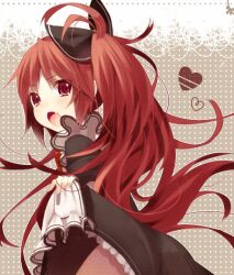  alternate_costume bad_id bad_pixiv_id female long_hair mahou_shoujo_madoka_magica mahou_shoujo_madoka_magica_(anime) nochita_shin oerba_yun_fang open_mouth red_eyes red_hair sakura_kyoko solo 