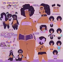  afro alien alien_humanoid alien_look_like_human back_view big_ass bong chubby chubby_male cowboy dark-skinned_male dogboy donut femboy feminine food glasses_on_face human humanoid male male_only masculine monster oc original original_character prickledprince prickledprince_king pudgy pudgy_belly purple purple_hair reference_image reference_sheet sfw slime smoking_pipe snack thick_thighs 