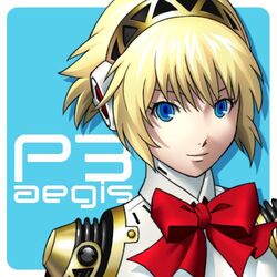  aegis_(persona) black_hairband blonde_hair blue_eyes bow bowtie character_name closed_mouth commentary_request copyright_name female hairband kirita_asami lowres persona persona_3 red_bow red_bowtie short_hair smile solo 