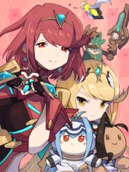  asagi1111 blonde_hair breasts chest_jewel doll fei_fong_wong heart heart_hands klaus_(xenoblade) kos-mos large_breasts long_hair mini_person miniboy monado mythra_(xenoblade) noah_(xenoblade) pyra_(xenoblade) red_eyes red_hair short_hair swept_bangs tatsu_(xenoblade_x) very_long_hair xenoblade_chronicles_(series) xenoblade_chronicles_1 xenoblade_chronicles_2 xenoblade_chronicles_3 xenoblade_chronicles_x xenogears xenosaga yellow_eyes zohar 