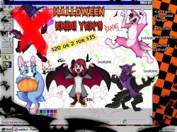  canid canine chibi english_text food fruit invalid_tag magic_user mammal mythological_canine mythological_creature mythology plant pumpkin text vampire were werecanid werecanine werewolf witch 